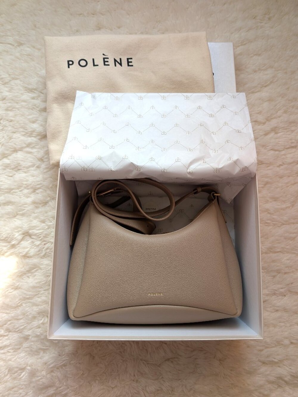 NWT Polene Umi Bag - Clay textured leather